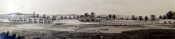 Tempsford Bridge about 1820 from a painting by Fisher [X67/934/60]